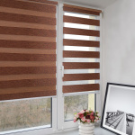 Рулонная штора «Мини День-ночь» Саванна/Корица