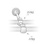 Двухрядный стеновой карниз для штор «Верди» (19 ХМ 200)