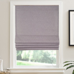 Римская штора белый подъем. мех. инд. размер «Lino» Серый (Рим стандарт)