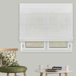 Римская штора тюль «Брила» Белый