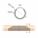 Труба гладкая 19 мм (П 400 составная по центру)
