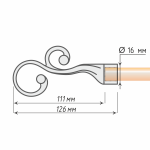 Наконечник «Тиволи» (16 ХМ)