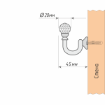 Крючок «Морано» 45 мм (З)
