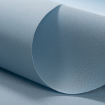 Рулонная штора «Moncada» ø38 фурнитура Белая. Ткань коллекции «Плэин» Небесный