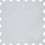 Рулонная штора «Toledo» ø28 фурнитура Белая. Ткань коллекции «Арабеска» Белая