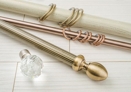 фото комплектующие для металлических карнизов на сайте Olexdeco