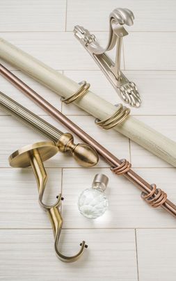 фото комплектующие для металлических карнизов на сайте Olexdeco